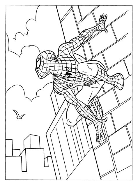 Free Printable Spiderman Colouring Pages